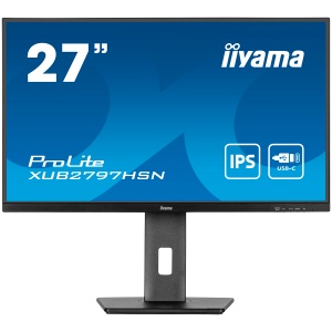 Iiyama XUB2797HSN-B2 - LED monitor 27 FHD (1080p) 100 Hz IPS 300 cd 1000 1 1ms HDMI DP USB-C speaker XUB2797HSN-B2 - Img 5