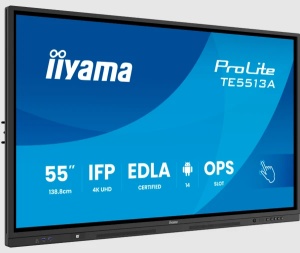 Interaktivni ekran 55" Iiyama TE5513A-B3AG IPS 3840x2160/Android 14/8ms/HDMI/DP - Img 3