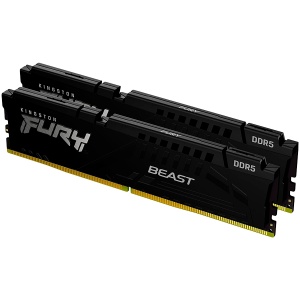 Kingston DRAM 16GB 5200MT/s DDR5 CL40 DIMM (Kit of 2) FURY Beast Black XMP KF552C40BBK2-16