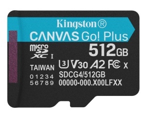 KINGSTON Memorijska kartica U3 V30 microSDXC 512GB Canvas Go Plus 200MB/s A2 SDCG4/512GBSP - Img 2