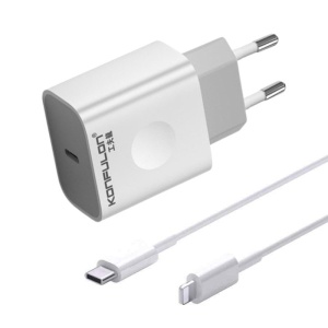Konfulon C69D brzi kućni punjač 20W + DC13 Lightning KABL - Img 1