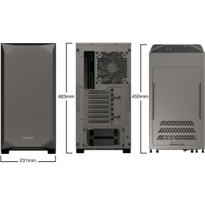 Kućište Midi be quiet! PURE BASE 500 mettalic grey Window
