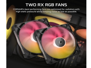 Kuler za CPU CORSAIR iCUE LINK TITAN 280 RX/RGB/AIO/280mm/dual fan/vodeno hladenje/crna