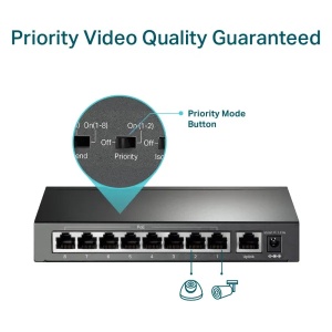LAN Switch TP-LINK TL-SF1009P 9port 10/100Mbs/8 PoE - Img 11