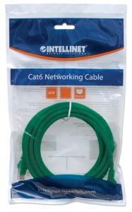 LAN UTP kabl intellinet 342476 Cat6 CCA/Zeleni/1m - Img 2