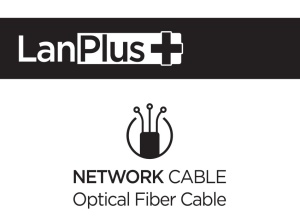 LanPlus Fiber optic cable 2FO 2km Indoor drop cable, G657A1, FRP, LSZH, white