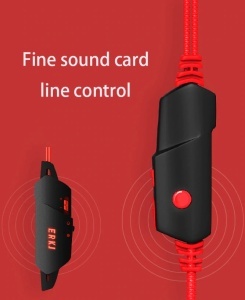 Lenovo HS-10 Surround 7.1 Gaming Headset, Red - Img 2