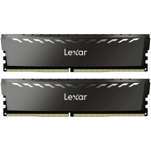 Lexar 2x16GB THOR DDR4 3200 UDIMM XMP Memory with heatsink. Dual pack LD4BU016G-R3200GDXG