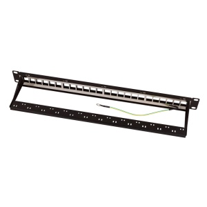Logilink 19'' Patch Panel 1U, 24, prazan, shielded, sa nosačem kabla i uzemljenjem - Img 3
