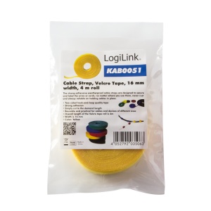 Logilink čičak traka, 4m, 16mm, žuta - Img 3