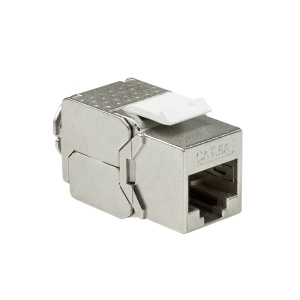 Logilink Keystone modul, Cat6A, STP, 16.0mm, 22-26 AWG, toolless, srebrna