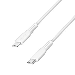 Logilink USB 2.0 Type C - C, M/M, 60 W, bela, 1.0m