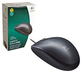 Logitech M90 Wired Optical Mouse, USB, Gray * - Img 3