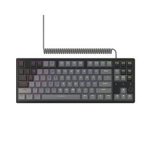 LORGAR Azar 514TKL, Wired RGB mechanical gaming keyboard, black, EN layout LRG-GK514TKL-BK-US - Img 5