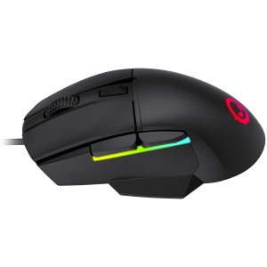 LORGAR Jetter 357, gaming mouse, Optical Gaming Mouse with 6 programmable buttons, Pixart ATG4090 sensor, DPI can be up to 8000, 30 million times key life, 1.8m PVC USB cable, Matt UV coating and RGB lights with 4 LED flowing mode, size:124.90*71.65*41.36 - Img 2