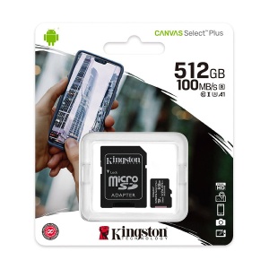 Micro SD Kingston 512GB Canvas Select Plus SDCS2/512GB +adapter - Img 1
