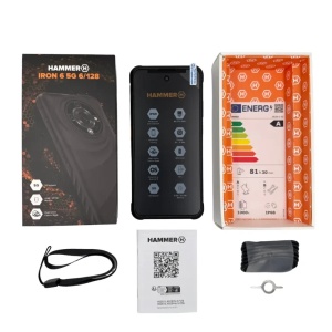 Mobilni telefon Hammer IRON 6 5G 6GB/128GB Black IP69K - Img 2
