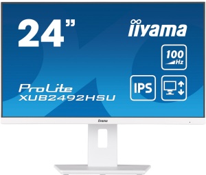 Monitor 23.8" Iiyama XUB2492HSU-W6 IPS 1920x1080/100Hz/0.4ms/HDMI/DP/USB/zvučnic