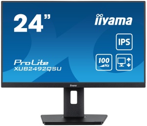 Monitor 23.8" Iiyama XUB2492QSU-B1 IPS/2560x1440/100 Hz/0,5ms/HDMI/DP/USB-C/pivo