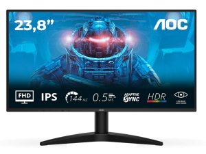 Monitor AOC 24B36X 23.8"/IPS/1920X1080/144Hz/0.5ms MPRT/HDMI,DP/Adaptive sync/VESA/crna - Img 3