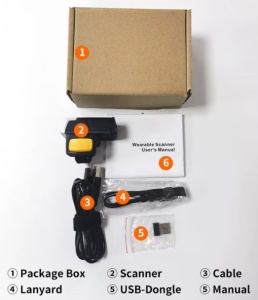 POS-BSH500 GMB 2d/OCR CMOS Warehouse Finger barcode scanner, barkod skener, 600mAh, 1MP, BT/WiFi - Img 10