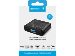 Powerbank Sandberg Travel 421-25 20000mAh PD100W/bežično punjenje - Img 8