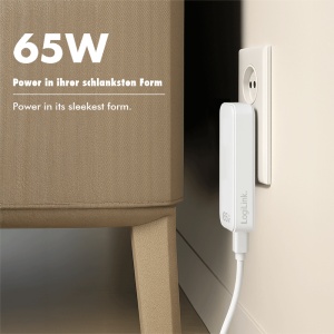 Punjač slim PD 65W, USB AF, USB CF type C, Logilink - Img 2