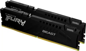 RAM DDR5 32GB (2x16GB) 5200MHz Kingston FURY Beast Black KF552C40BBK2-32 - Img 2