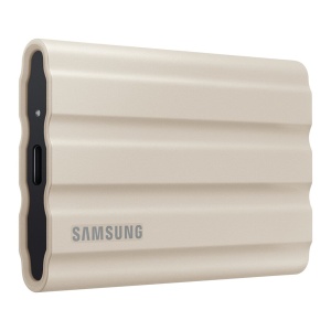 Samsung Portable SSD 1TB, T7 SHIELD, USB 3.2 Gen.2 (10Gbps), Rugged, [Sequential Read/Write : Up to 1,050MB/sec /Up to 1,000 MB/sec], Beige MU-PE1T0K/EU *