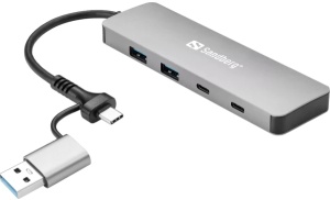 Sandberg 136-64 USB-C/A to 2xUSB-A+2xUSB-C Hub