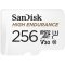 SANDISK High Endurance microSDXC 256GB + SD Adapter - for dash cams & home monitoring, up to 20,000 Hours, Full HD / 4K videos, up to 100/40 MB/s Read/Write speeds, C10, U3, V30 SDSQQNR-256G-GN6IA *
