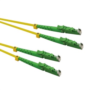 Secomp ROLINE FO patchcord E2000/APC-E2000/APC, OS2, LSOH, žuti, 2m
