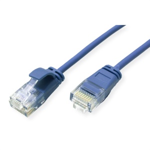 Secomp Roline UTP Data Center PatchCord Slim Cat6a LSOH blue 0.5m - Img 2