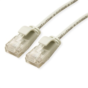 Secomp Roline UTP PatchCord Cat6A/Class EA LSOH SLIM grey 0.3m - Img 1