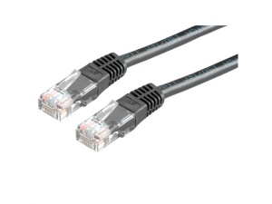 Secomp Value UTP PatchCord Cat6/Cl.E, crna, 0.5m