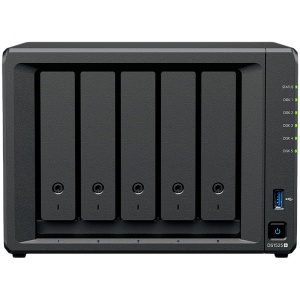 Synology DiskStation DS1525+ Tower, 5-Bays 3.5'' SATA HDD/SSD, 2 x M.2 2280 NVMe SSD slot, CPU AMD Ryzen V1500B 4-core 2.2 GHz, 8 GB DDR4 ECC SODIMM, 2x RJ-45 2.5 GbE LAN Port; 2x USB 3.2; 1 xUSB Type-C expansion port; 2.67 kg; 3yr warranty DS1525PLUS - Img 1