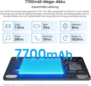 Tablet OSCAL Pad 90 LTE 10.92 HD+IPS/T606 OC/8GB/128GB/7700mAh/8+13MP/Android - Img 3