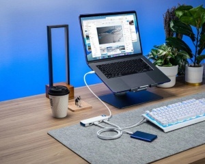 TARGUS HyperDrive Flex 4 Port USB-C Combo Hub beli (HD5200BUGL) - Img 3