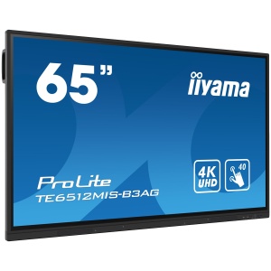 TE6512MIS-B3AG is an exceptional 4K UHD interactive display designed by iiyama to enhance collaboration, communication, and engagement. With key features like Zero Airgap LCD screen eliminating parallax, PureTouch-IR, iiWare 10 with Android 11, WiFi TE651 - Img 2