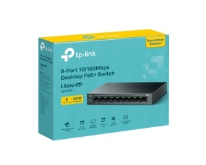 TP-LINK_ LS109P(UN) 9-Port 10/100Mbps Desktop Switch sa 8-Portova PoE+ - Img 2