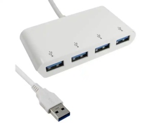 USB HUB 4 port E-Green 3.0 White