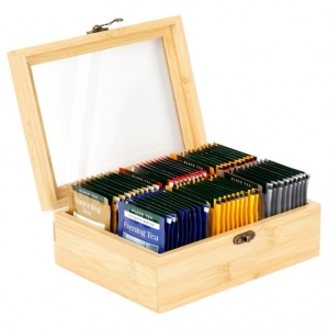 Vilde 229312 - Kutija za odlaganje čaja , bambus , 21 x 16 x 7.5 cm