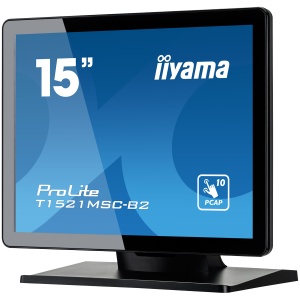 15" PCAP Bezel Free Front, 10P Touch, 1024x768, Speakers, VGA, HDMI, 325cd/m², USB Interface, External Power Adapter, Multitouch with supported OS T1521MSC-B2 - Img 3