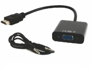 A-HDMI-VGA-06 Adapter GEMBIRD HDMI to VGA with audio Black * - Img 2