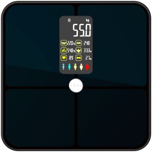AENO Smart Body scales BS2S, 16 body metrics, up to 180kg, colorful display ABS0002S - Img 3