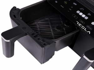 Air Fryer TESLA AF900BSD 2400W/4.5L+4.5L/digital panel/crna-inox - Img 2