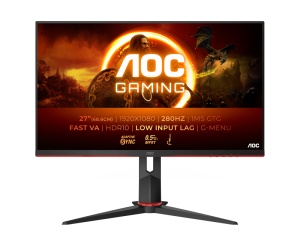 AOC 27 inča 27G2ZN3/BK FHD 1920x1080 Fast VA 280 Hz gaming monitor