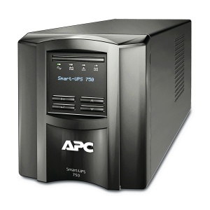 APC APC Smart-UPS 750VA, Line Interactive, Sine Wave, Tower, 750VA/500W, 230V, AVR, 6x IEC C13, Battery Pack 7Ah (RBC48), SmartConnect Port + SmartSlot, Interface Ports USB and Serial (RJ45), LCD SMT750IC