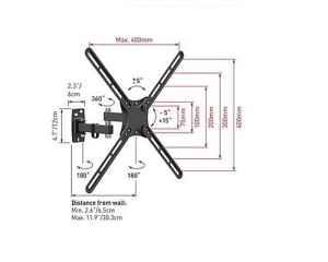 BARKAN E3423 LCD TV zglobni zidni nosač od 13 do 58 inča - Img 3
