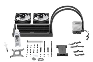 be quiet! LIGHT LOOP, 240mm Black [LGA-1851 Default ILM and RL-ILM support], Pump with progressive IC, Two Light Wings LX PWM high-speed fans 120mm, ARGB-PWM hub for impressively vibrant ARGB illumination BW020 - Img 3